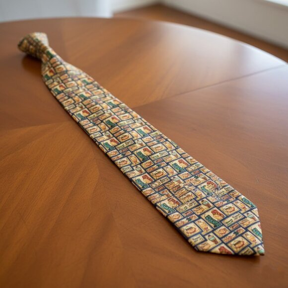 Valentino Cravatte Men’s 100% Silk Necktie, Made in Italy, L: 57" - Picture 4 of 6